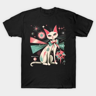 Mid Century Modern CAT Nordic Style T-Shirt